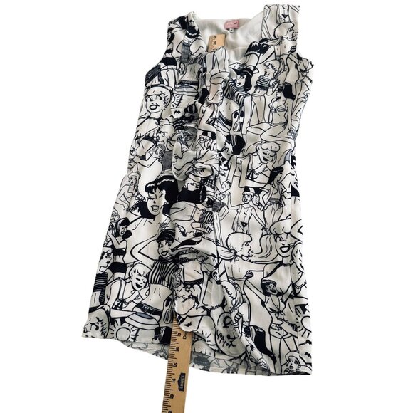 Betty & Veronica Comic Print Sleeveless Dress Size M Cotton Blend Womens Apparel - Picture 8 of 12